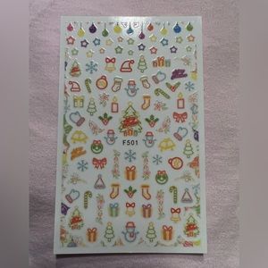 Holiday nail stickers F501 NWOT